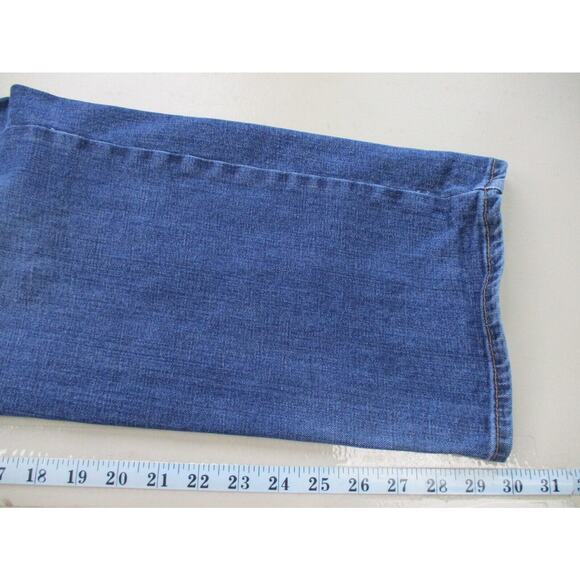 Wrangler Jeans Mens 38x30 Red Vintage Straight Blue Stretch Dark Western Cowboy - Picture 4 of 10